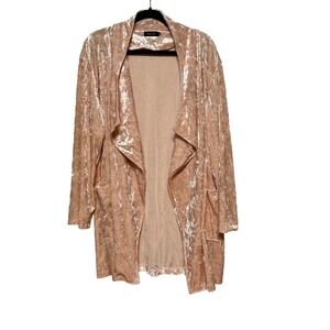 Amaryllis Soft Girl Velour Cardigan Sweater Womens XL Soft Comfy Casual‎ Glam